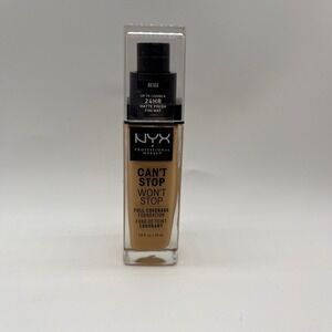 NYX Foundation Can't Stop Won't Stop Full Coverage 1oz Beige Womens